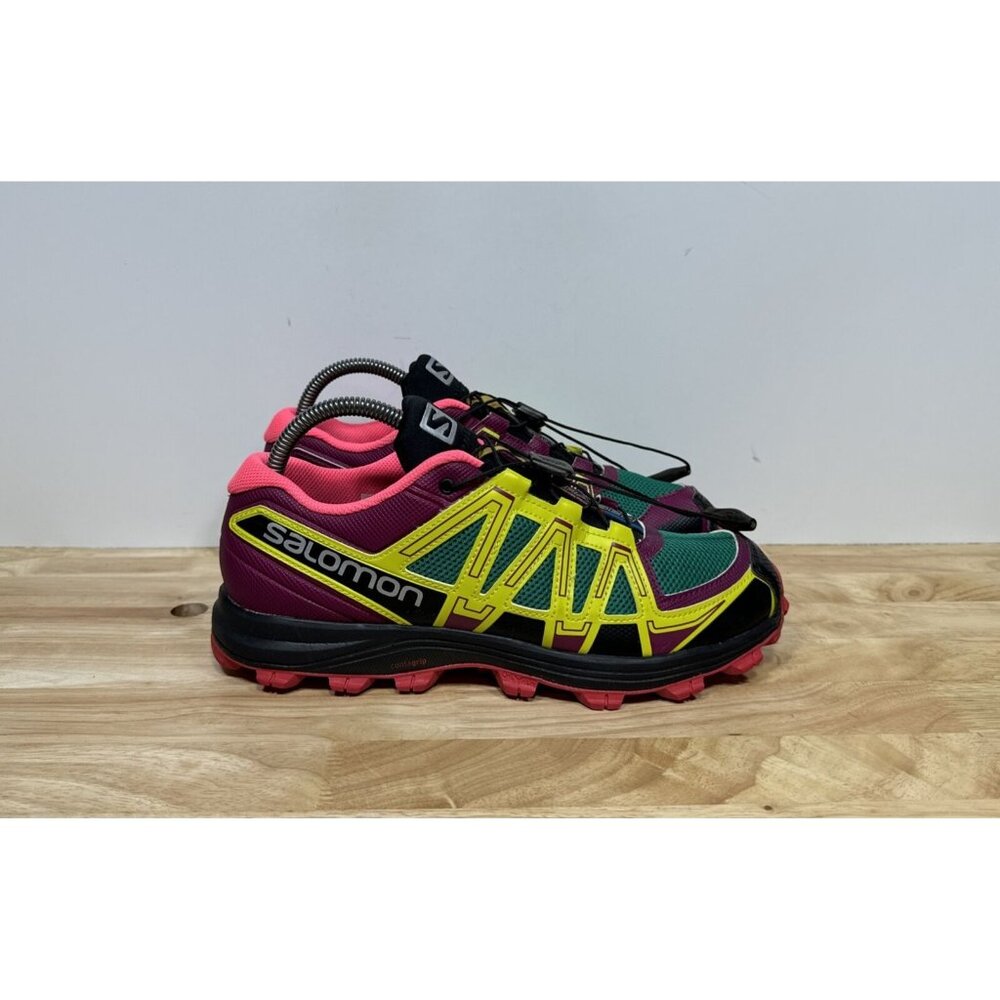 Salomon FellRaiser Contragrip Hiking Shoes Pink Purple Sneakers Women’s Size 7.5